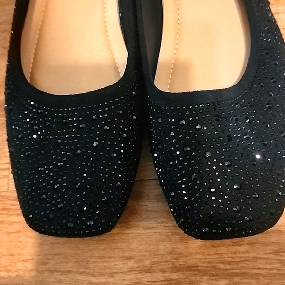 Black Bling Flats - Picture 4 of 8